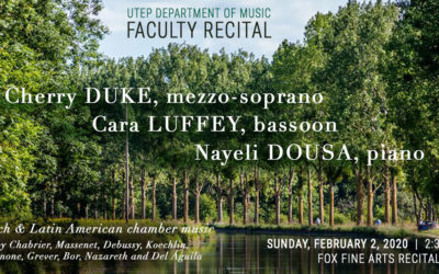 Faculty Recital at UTEP – 02/02/20